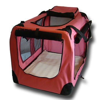 Portable Pet Dog House Soft Crate Carrier Cage Kennel 30  Inch Medium 