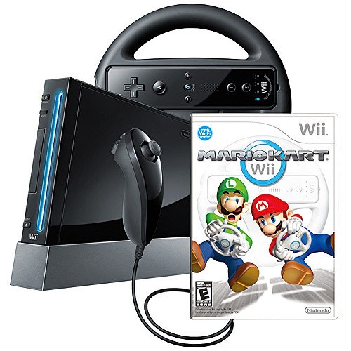 Nintendo Wii Mario Kart Pack Black Console (NTSC)
