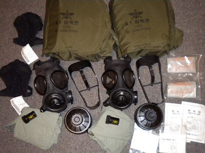   Preppers Korean Military Issue Gas Mask Respirators NBC CBRN kit