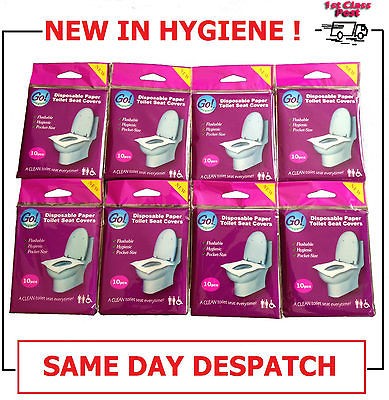 TRAVEL ESSENTIAL,DISPOSABLE, HYGIENIC PROTECTION,FLUSHABLE,8 PACKS 