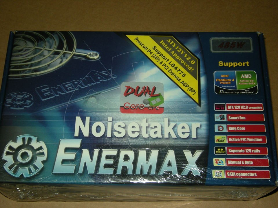 Enermax EG495AX VE 485W ATX Power Supply   New Sealed