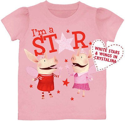 Olivia the Pig Nickelodeon Girls T Shirt PINK Im a STAR 2T 3T 4T 5T