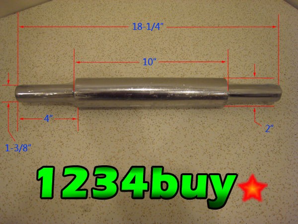 New All Stainless Steel Professional Weight Rolling Pin 18 1/4