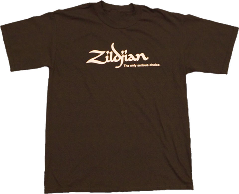 Zildjian Cymbals Classic Chocolate Brown Tee T Shirt   Sizes S M L XL 