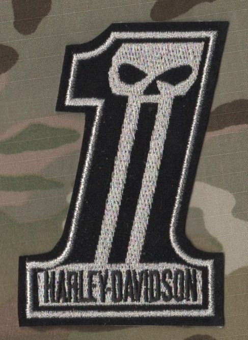   ROCKERS 59 TON UP BOY OUTLAW BIKER PATCH Number 1 Skull 4 Silver