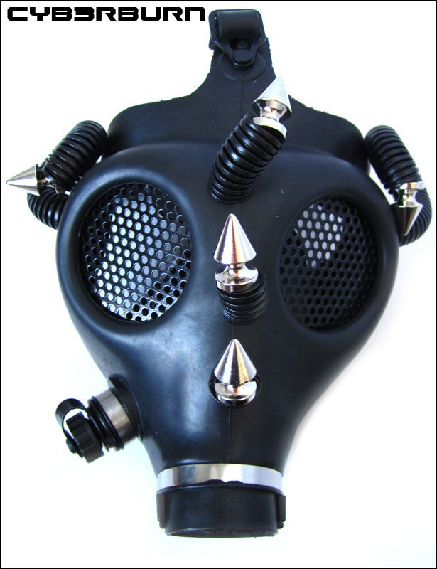 Inceptor Full Face Gas Mask Cyber Rave Goth Burning Halloween Man 