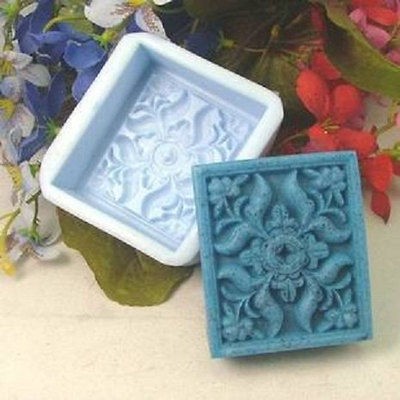 Soap Mold Moulds Square Flowers Flexible Silicone Mold For Handmade 