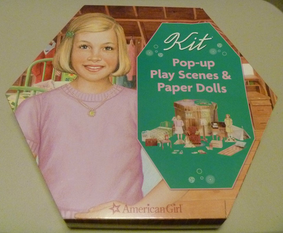American Girl® POP UP Play House Scene & Paper Dolls Kit Ruthie RARE 