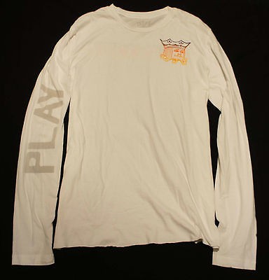 Jacks & Jokers Sunset King Cards Poker Long Sleeve T Shirt WHITE Sz 