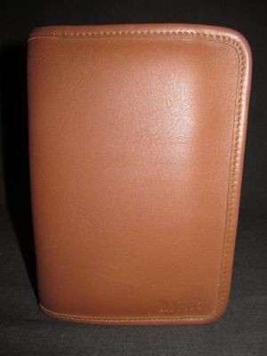 JACK GEORGES USA Tan leather pad cover portfolio organizer case 