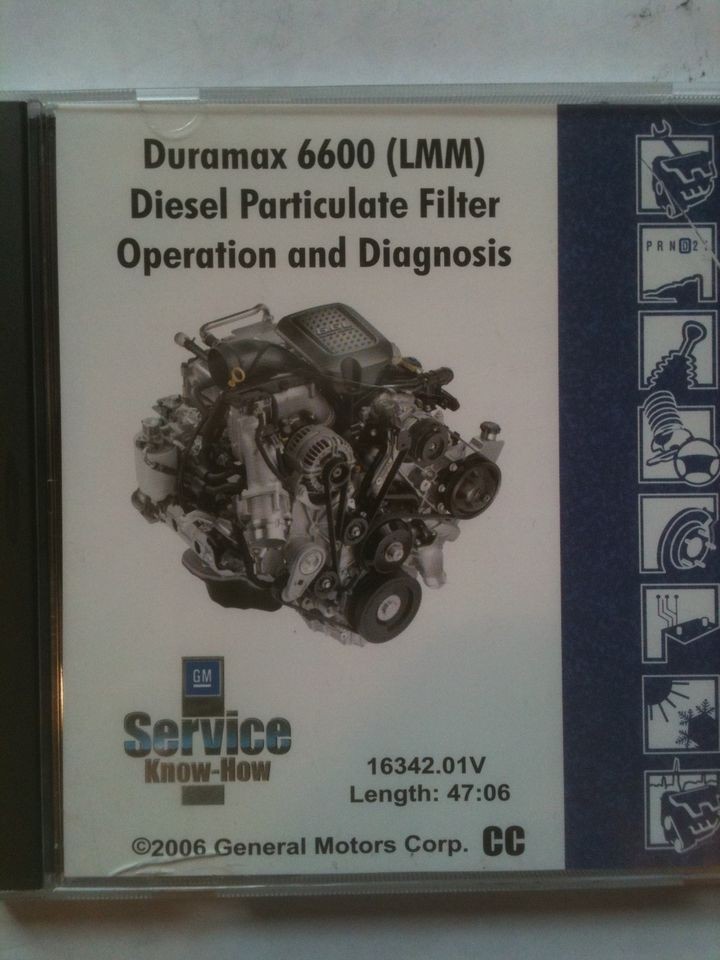   CHEVROLET DURAMAX 6.6L TURBO DIESEL LMM ENGINE PARTICULATE FILTER DVD