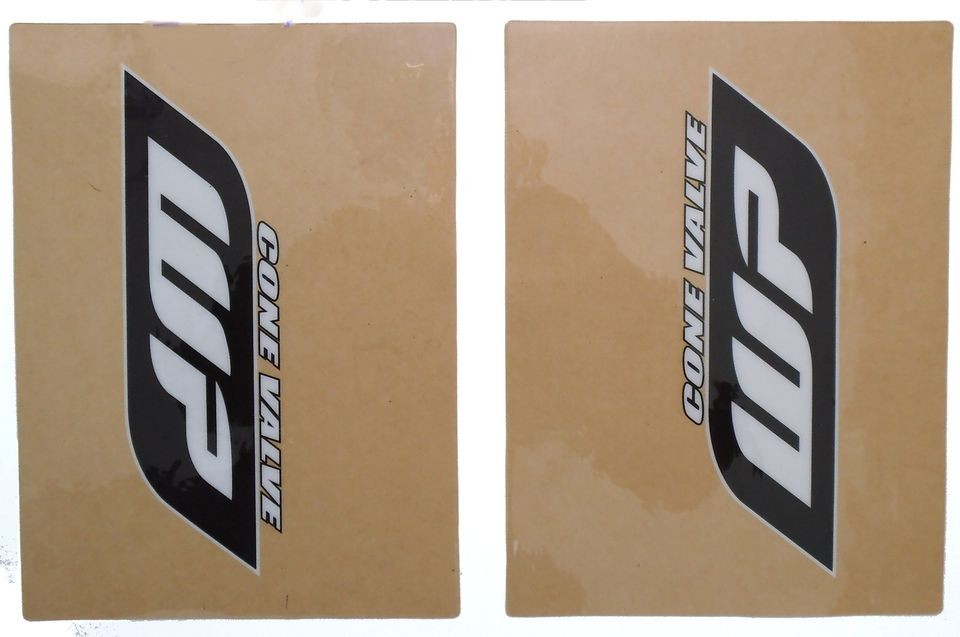 FORK STICKERS DECALS GRAPHICS KTM HUSABERG WP CLEAR/BLACK