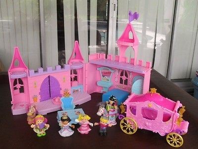 Fisher Price Little People pink Dance n Twirl Palace Castle & Disney 