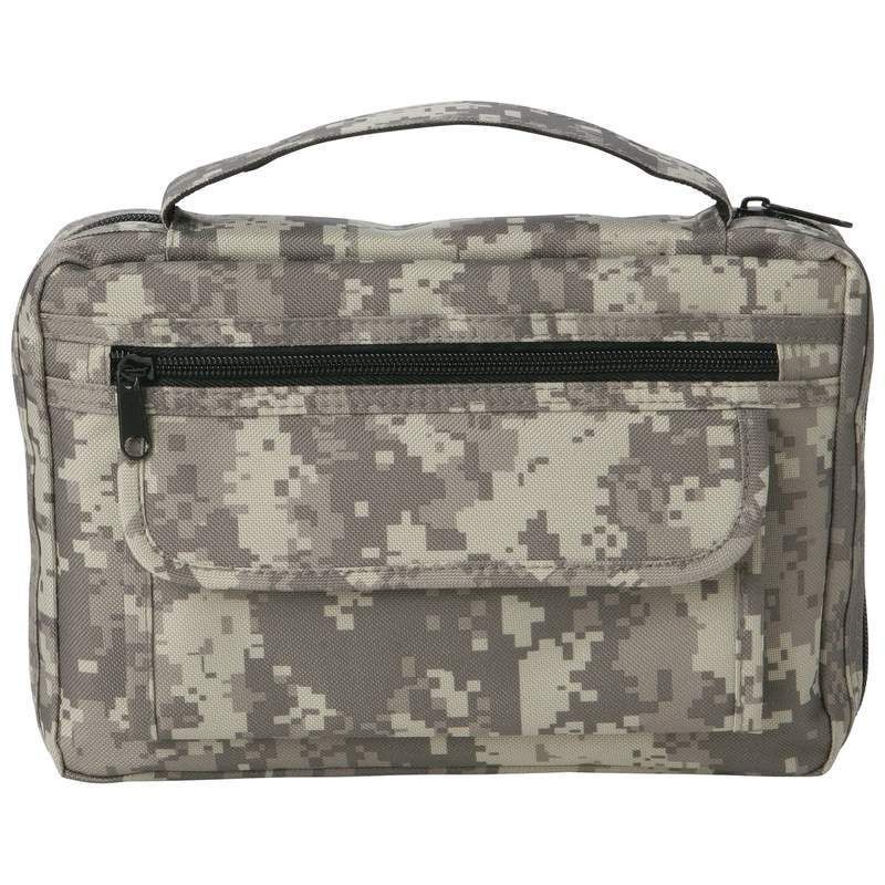 New Digital Camo Bible Cover Religious Book Case Zippered Camouflage 