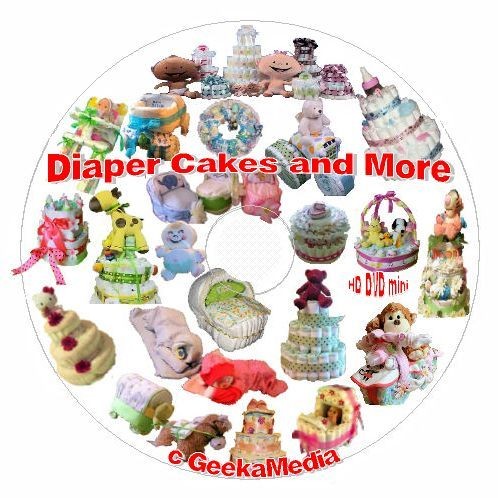 How to Make a Diaper Cake and Baby Shower Crafts Book & Video 