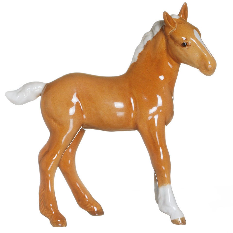 BESWICK PALIOMINO HORSE FIGURINE SHIRE FOAL PORCELAIN MADE IN ENGLAND 