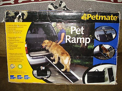 PETMATE DOG RAMP HEAVY DUTY ALUMINUM FOLDABLE W/ CARRY BAG LARGE DOG 
