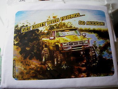 Mud Truck T shirt 4x4 bogger lifted mudder 3XLARGE chevy lifted