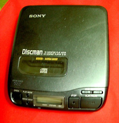   1992 JAPAN SONY D 34 COMPACT DISCMAN CD PLAYER TESTED GOOD WORKS