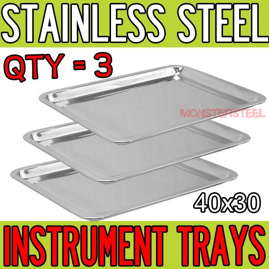   11.5 Stainless Steel Tray Medical Tattoo Dental Piercing Instrument