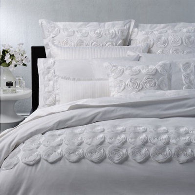 Logan and Mason SAVANNAH WHITE Roses King Size Bed Doona Quilt cover 