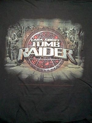 Tomb Raider T Shirt Lara Croft Statues Black Size XL New
