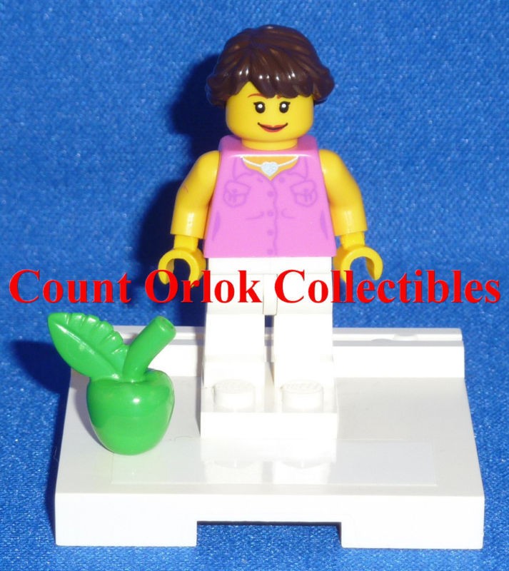 LEGO MINIFIGURE = SCHOOL TEACHER w/APPLE Minifig 852948