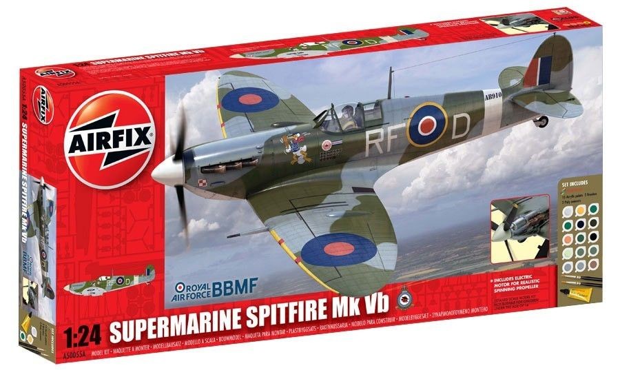  50055A Supermarine Spitfire MkVB 1/24 Scale Model Kit Starter Set