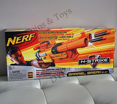 NEW NERF N STRIKE BARREL BREAK IX 2 BLASTER RIFLE GUN