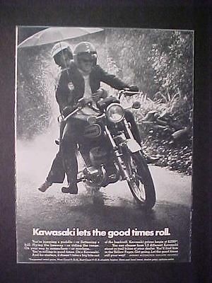 OLD ~JAPANESE KAWASAKI JAPAN MOTORCYCLE MOTOR BIKE PRINT AD~ VINTAGE 