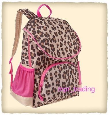 NWT GAP Kids Girls Leopard Print Senior Backpack Travel School Book 
