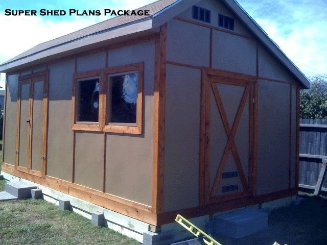 Custom Design Shed Plans, 8x12 Gambrel Wood, Backyard Shed Building