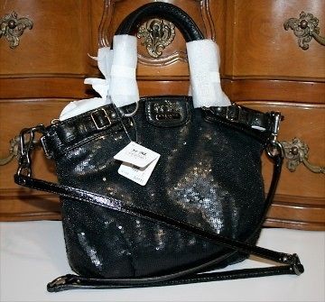 coach black sequin handbag in Handbags & Purses