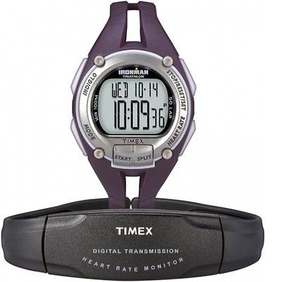 Timex Ironman Road Trainer Heart Rate Monitor Watch ,100 Meter WR 