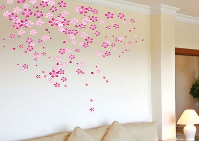 Flowers Wall Decor Sticker Decals Room Decoration Removable Vinyl 