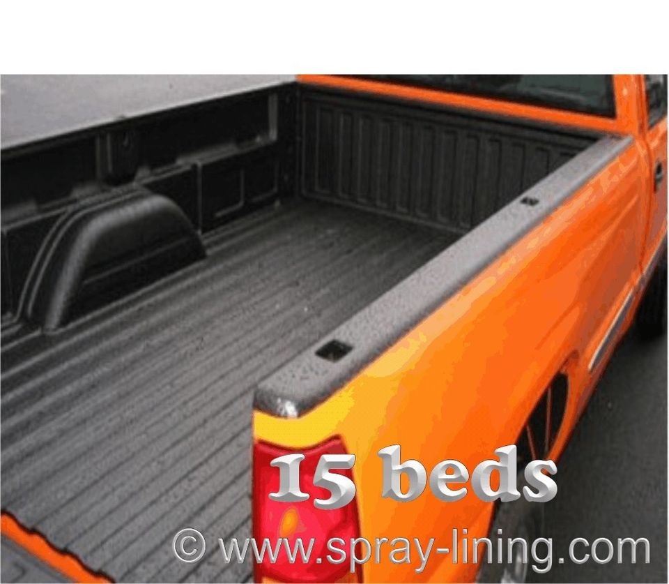 SPRAY ON, SPRAY IN TRUCK BED LINER DIY KIT (15 BEDS)