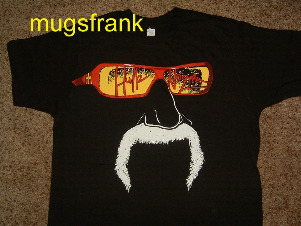Hulk Hogan Fear the Fu Wrestling Black T Shirt