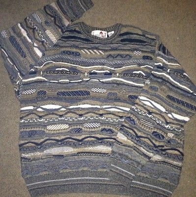 Crazy Textured XL Bill COSBY UGLY SWEATER 1980s 80s 1990s 90s