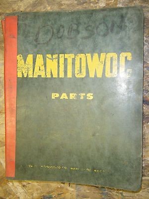 MANITOWOC 3000W CRANE PARTS MANUAL LIST SERIAL # 30218 BOOK 