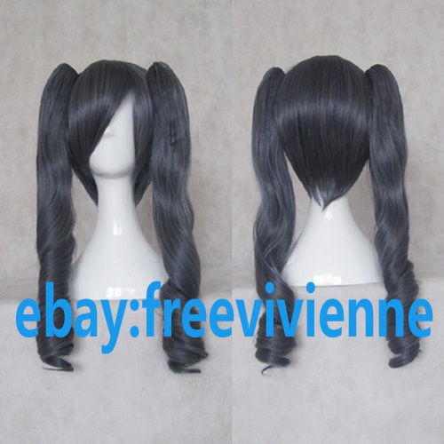 Black Butler Ciel Phantomhive Black Gray mixed color Long Cosplay wig+ 