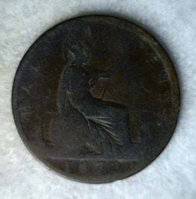 GREAT BRITAIN 1/2 PENNY 1872 BRITISH COIN