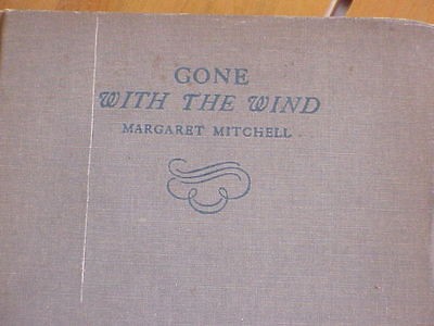   WITH THE WIND MARGARET MITCHELL 1936 BOOK MACMILLAN CO. GREAT CLASSIC