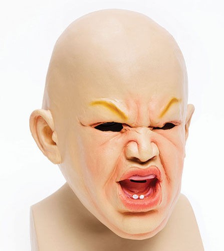 Scary Baby Rubber Mask Halloween Chucky Fancy Dress