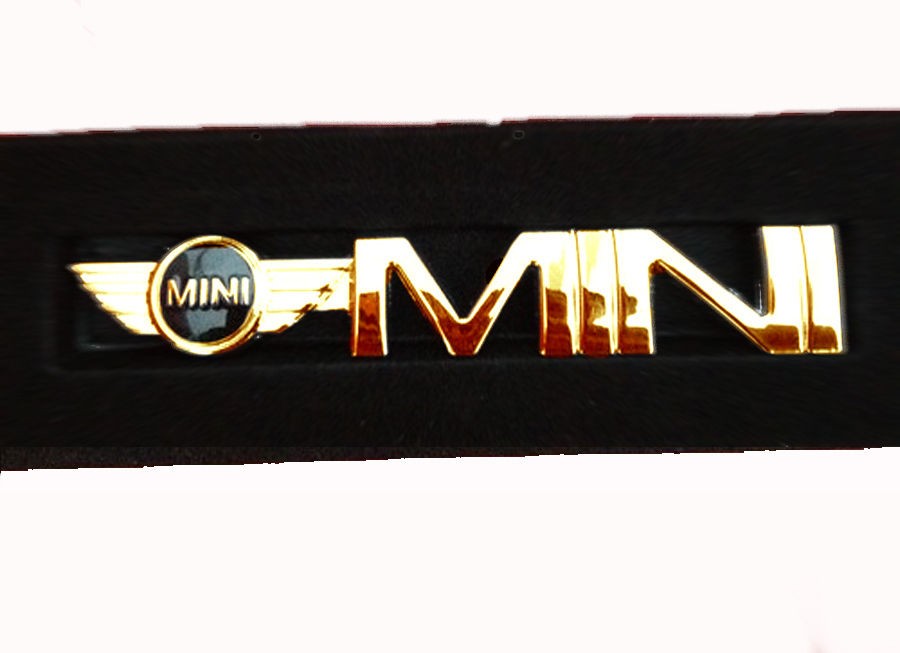 Luxurious Pure 24K Gold Plated Mini Grille Badge Emblem/Letters Set 