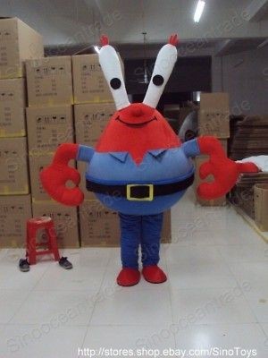 Eugene H. Krabs Crab Mascot Costume Fancy Dress EPE
