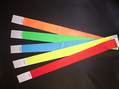   Custom Printed tyvek Wristbands 3/4 BAR, CLUB,SECURITY ARM BANDS