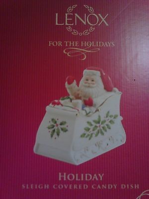 Lenox Sleigh Covered Candy Dish