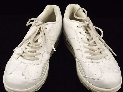 Womens shoes white leather comfort Dr Scholls 9.5 M walking sneakers
