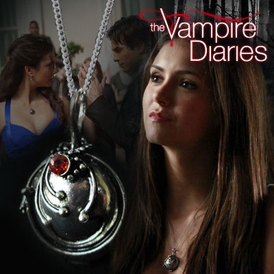   Vampire Diaries Elenas Necklace Locket Pendant Necklace Jewelry Gift