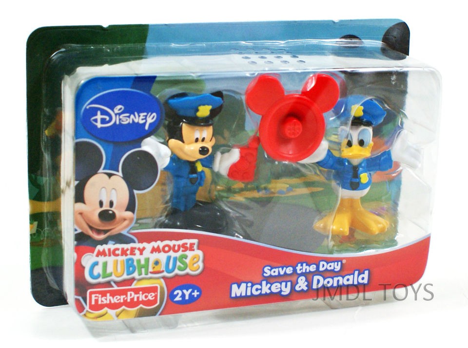   MICKEY MOUSE CLUBHOUSE SAVE THE DAY MICKEY & DONALD FIGURE 2 PACK NEW